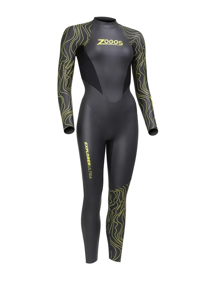 Product overview - Womens FS Open Water Wetsuit - Explorer Ultra black/yellow