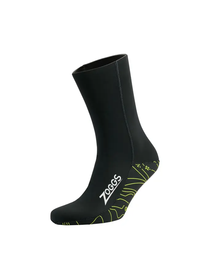 Product overview - Neoprene Swimming Socks - 3mm black/yellow