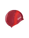 Product overview - Junior Silicone Swimming Cap Multi Colour red/pink
