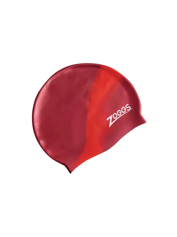 Product overview - Junior Silicone Swimming Cap Multi Colour red/pink