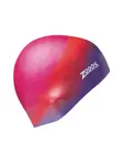 Product overview - Multi Colour Silicone Swimming Cap pink/red