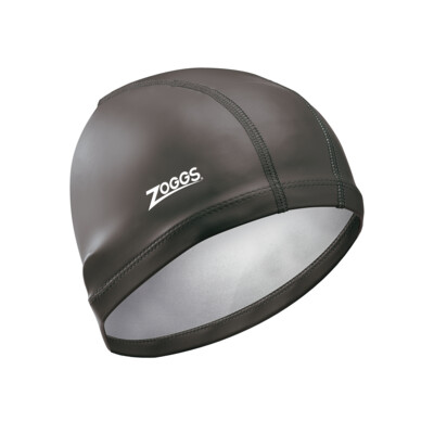 Product overview - Zoggs Nylon-Spandex PU Coated Swim Cap black