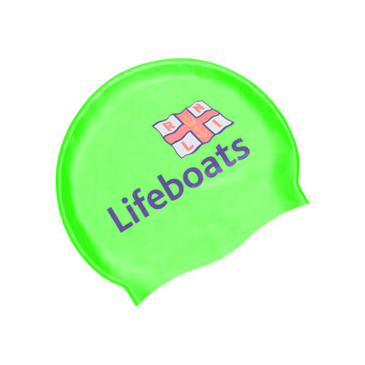 Product overview - RNLI Silicone Swim Cap apple green