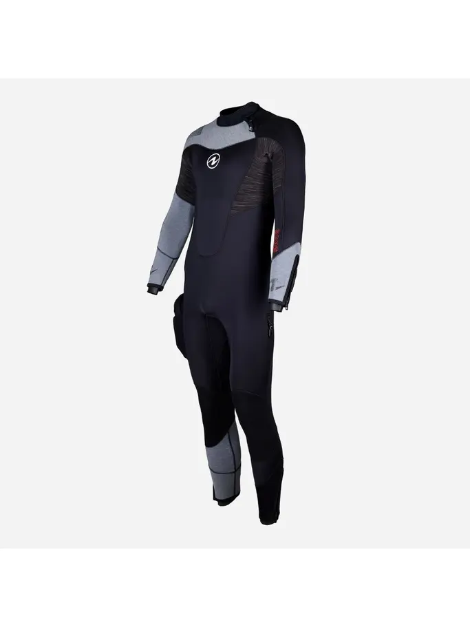 Product overview - DYNAFLEX - Men's Dive Wetsuit 7mm black/red