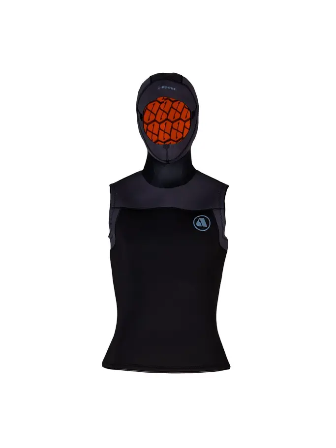 Product overview - THERMIQ - Men's 5/3mm Hooded Vest black/grey