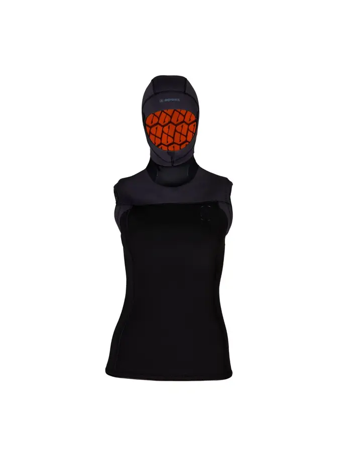 Product overview - THERMIQ - Women's 5/3mm Hooded Vest black/grey