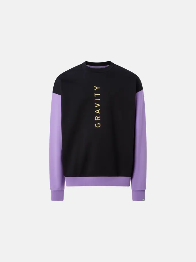 Product overview - GRAVITY Crewneck Unisex alight lilac/black