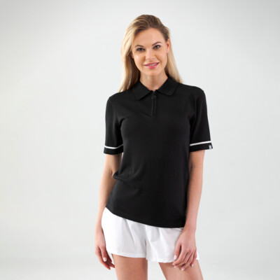 Product overview - Knit Polo Women black