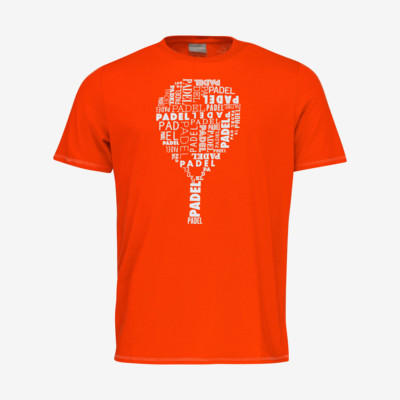 Product overview - PADEL TYPO T-Shirt Junior tangerine