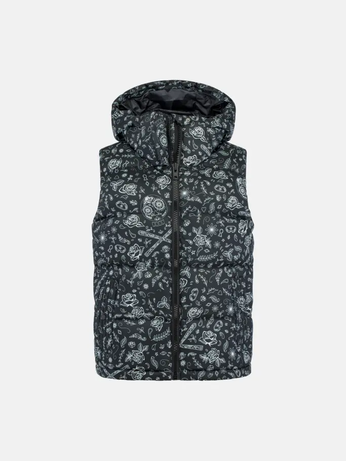 Product overview - REBELS STAR PHASE Vest Women rebels print w/white