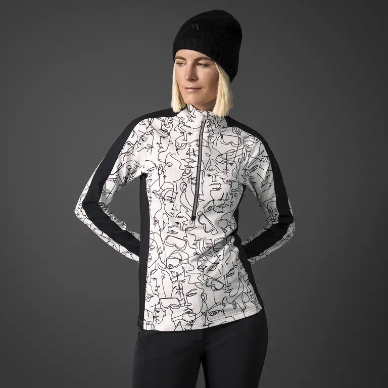 Product overview - BONNIE Midlayer Women legacy print/ivory