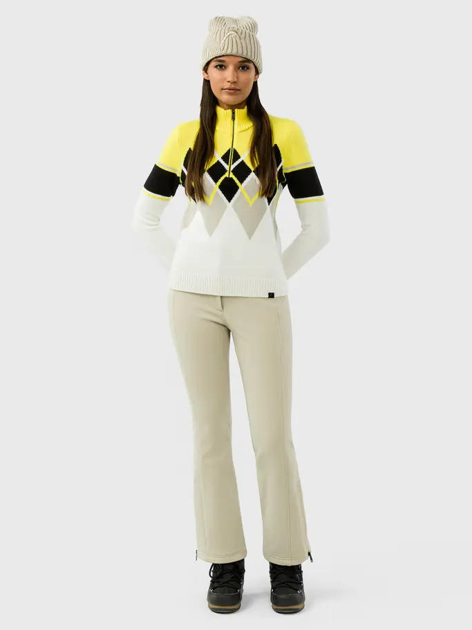 Product overview - COCO Pullover Women luminous yellow/white