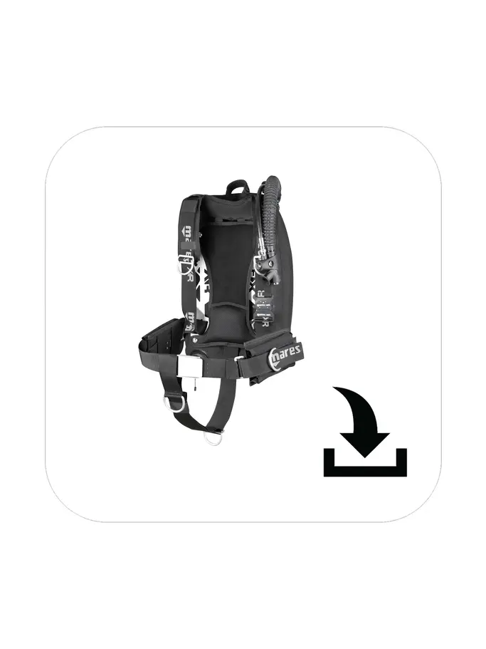 Product overview - XR-Rec Silver Single Backmount Set (417559 / 417570) - Mares S.p.A