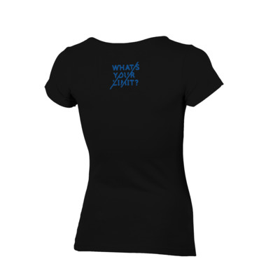 Product hover - WHAT'S YOUR LIMIT T-SHIRT (LADY) black/light blue