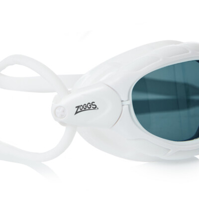 Product hover - Predator Goggles Smoke Lens White - Tinted Smoke Lens