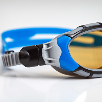 Product hover - Predator Flex Polarized Ultra Goggles Silver/Blue - Polarized Copper Lens