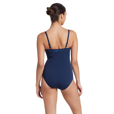 Product hover - Aqua Digital Ruched Front One Piece Swimsuit AQDI