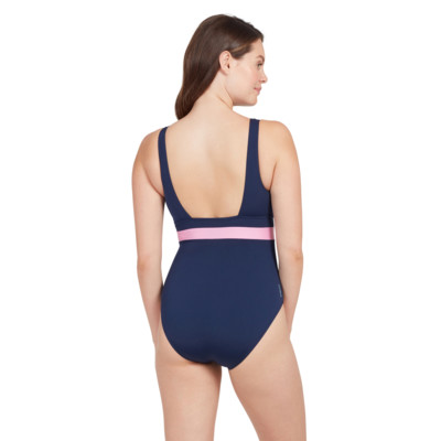 Product hover - Sunset Bloom Square Back One Piece Swimsuit SNBL