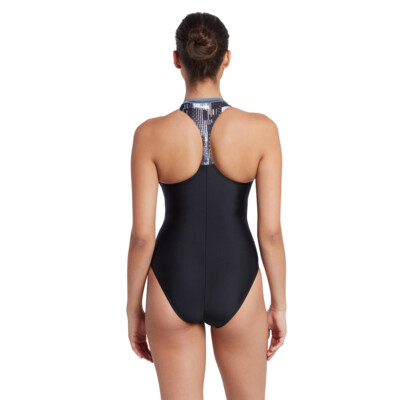 Product hover - Shimmer Zip One Piece Swimsuit SHMM