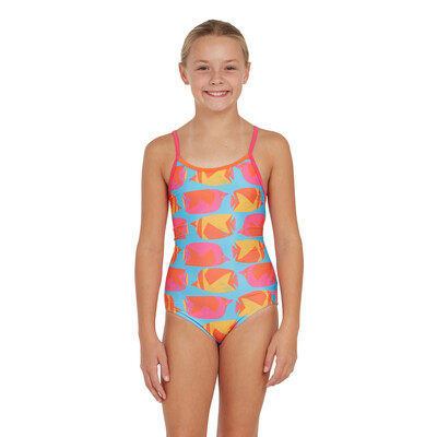 Product hover - Girls Fish Pond Starback Swimsuit FIPF
