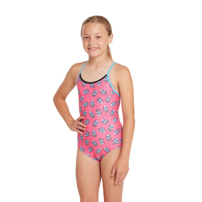 Product hover - Girls Pop Corn Starback Swimsuit PPCF