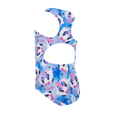 Product hover - Girls Party Panda Print Actionback Swimsuit PAPA