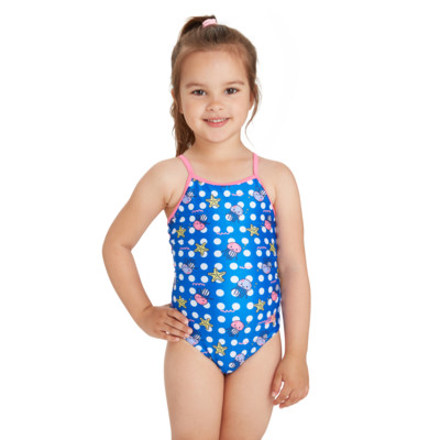 Product hover - Girls Jellyfish Yaroomba Floral One Piece JLLF
