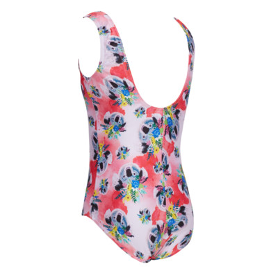 Product hover - Girls Koala Print Scoopback Swimsuit KOA