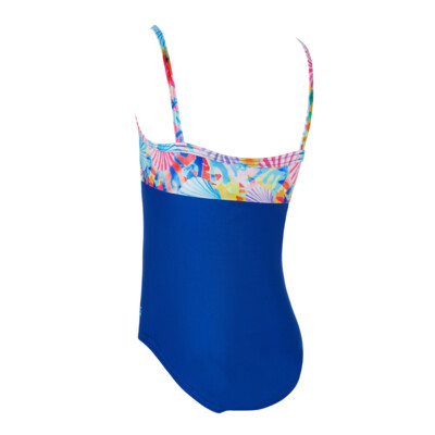 Product hover - Girls Crazy Clams Panel Classicback Swimsuit CZCL