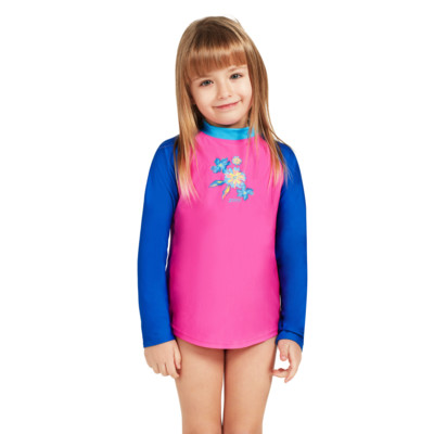 Product hover - Girls Lily Long Sleeve Sun Top lila