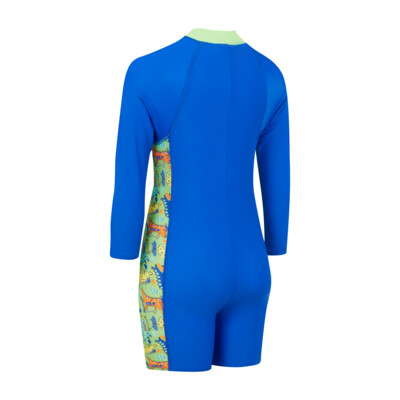 Product hover - Boys Dino Skaters Long Sleeve All in One Suit SKAT
