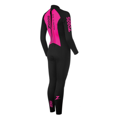 Product hover - Zoggs Womens Swimming Multix VL Wetsuit 2.5mm black/pink