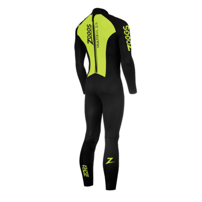 Product hover - Zoggs Mens Swimming Multix VL Wetsuit 2.5mm black/lime