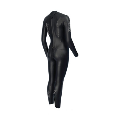 Product hover - Zoggs Womens Swimming Black Marlin Wetsuit 5/3/1.5 mm black/silver