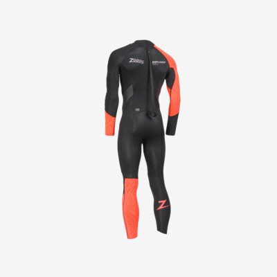 Product hover - Mens Explorer Pro FS Open Water Wetsuit black/red