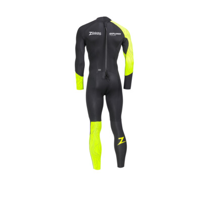 Product hover - Mens Explorer Tour FS Open Water Wetsuit black/yellow