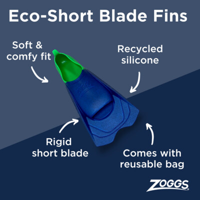 Product hover - Eco Short Blade Fins  1-2 (US 2-3) blue/red