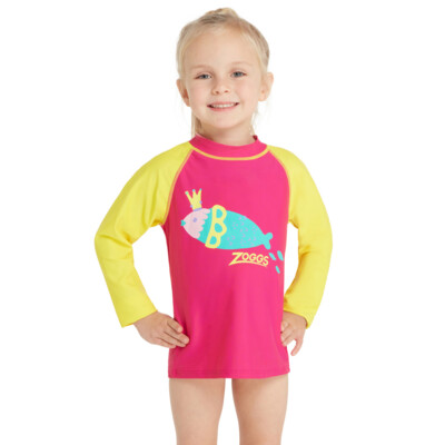 Product hover - Girls Sea Queen Long Sleeve Sun Top SEQE