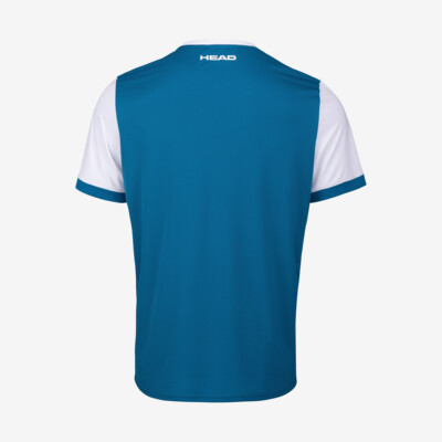 white and blue t shirt mens