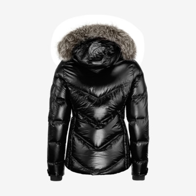 Product hover - FROST FUR Jacket Women metallic black